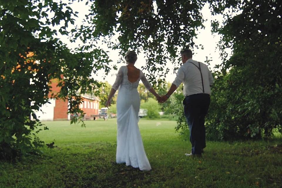 Under the apple tree walking