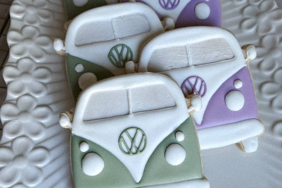 VW bus wedding favours