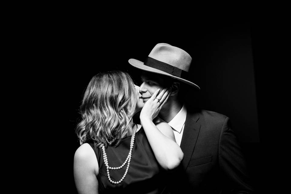 Film noir inspired engagement