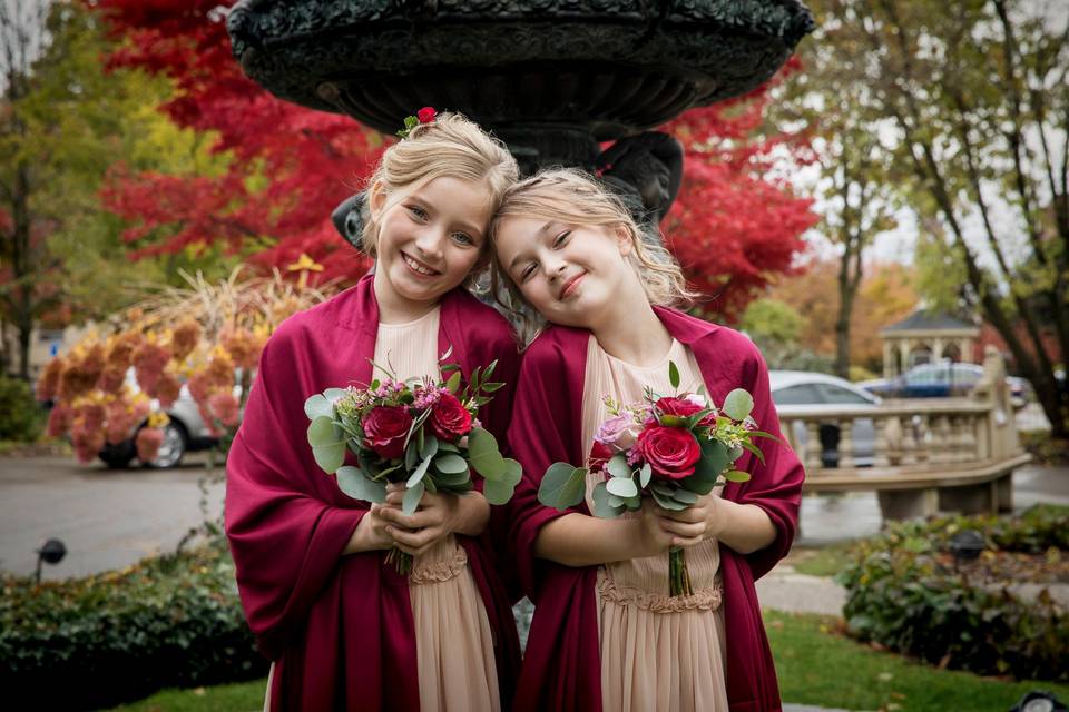 Fall flower girls