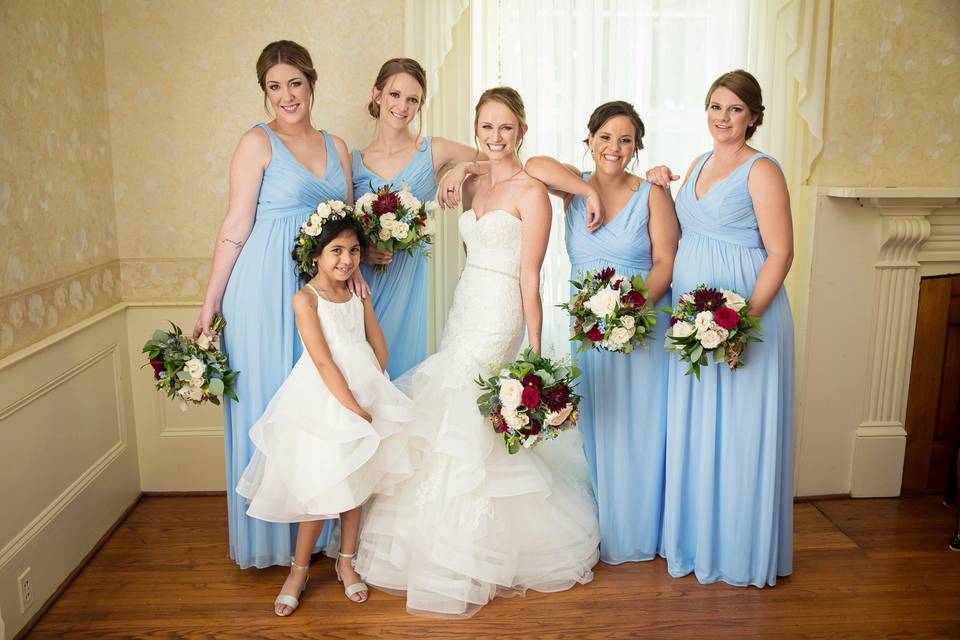 Bridal party portrait