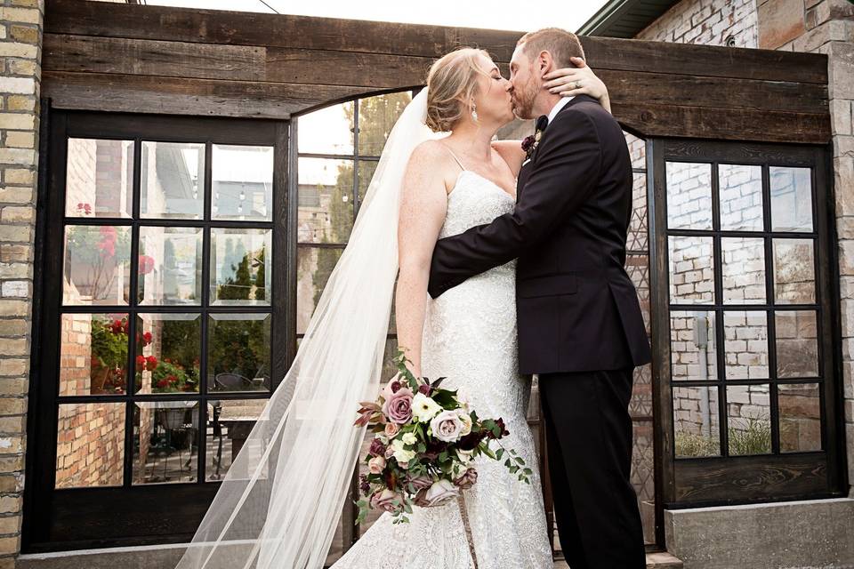 Bride and groom portrait