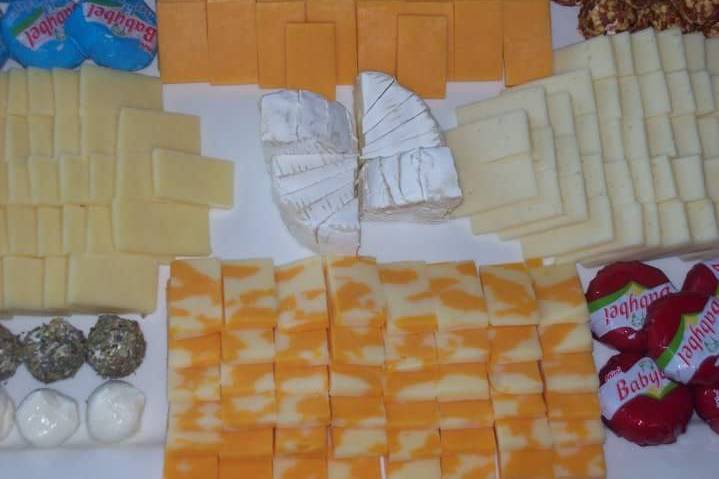 Domestic cheese tray