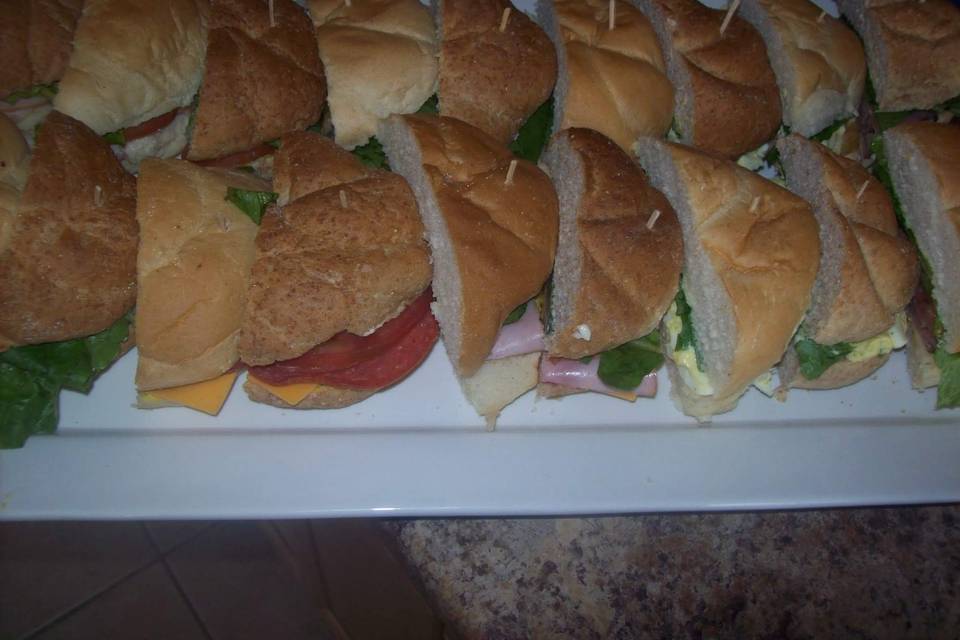 Assorted sandwiches