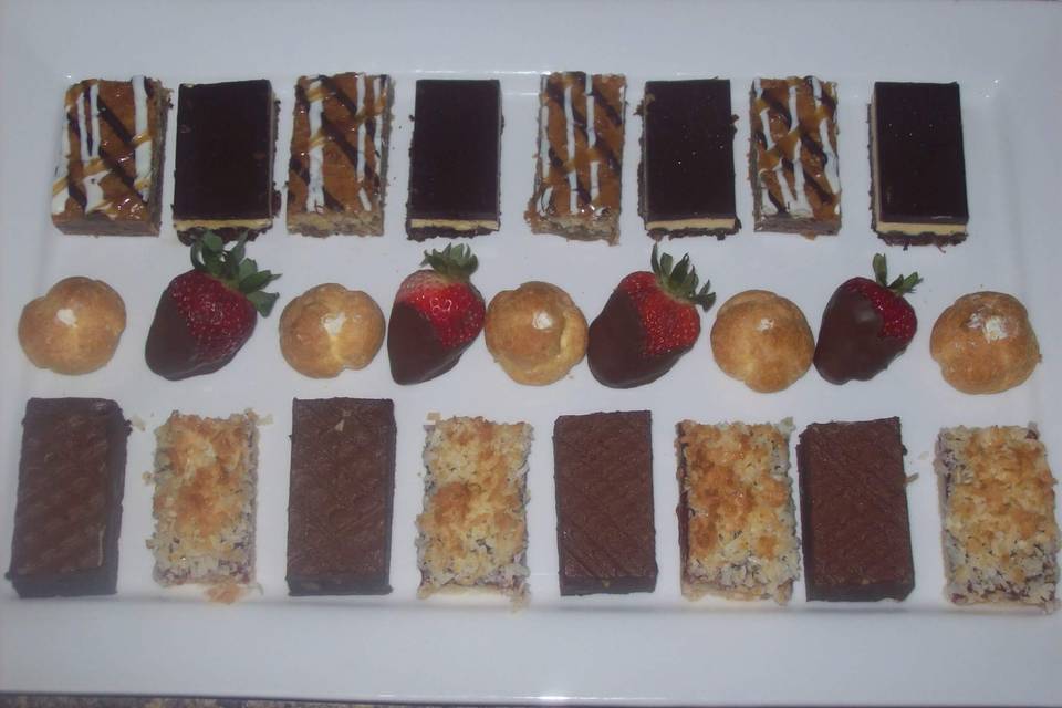 Assorted dessert squares