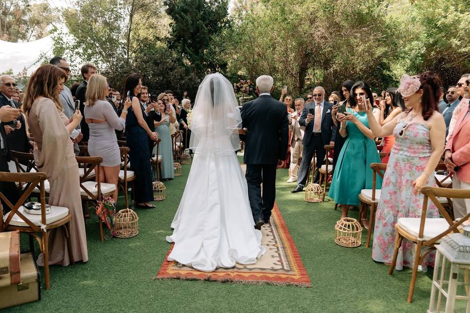 Bohemian Outdoor Ceremony
