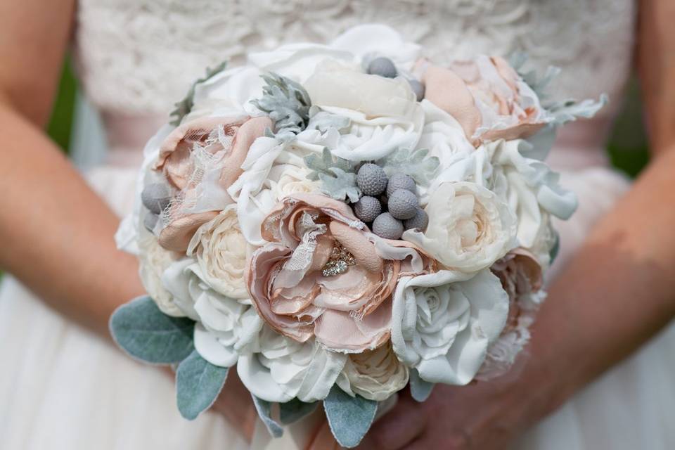 Handmade bridal bouquet