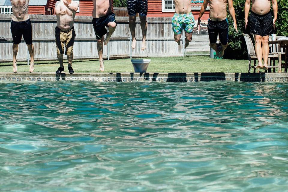 Jumping into the pool