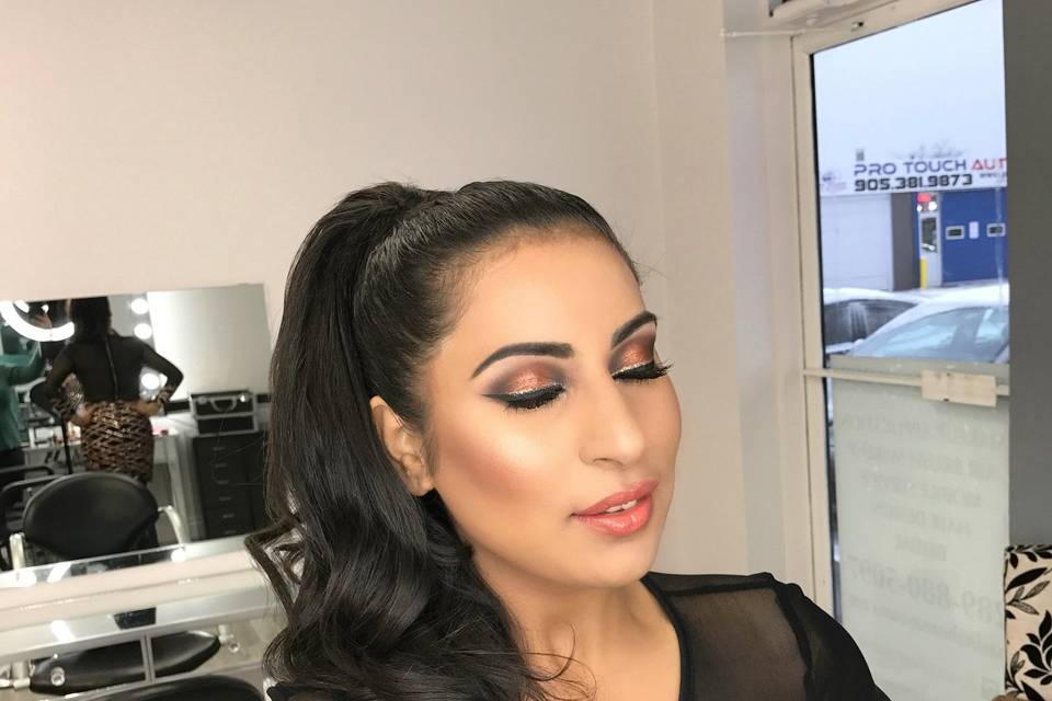 Brown Smokey eyes