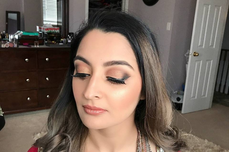 Brown Smokey eyes