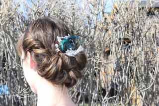 Soft twisted updo