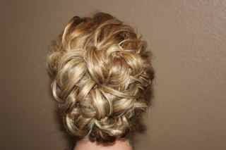 Updo with comb