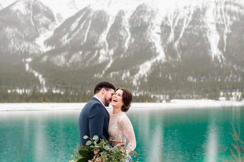 Canmore winter wedding