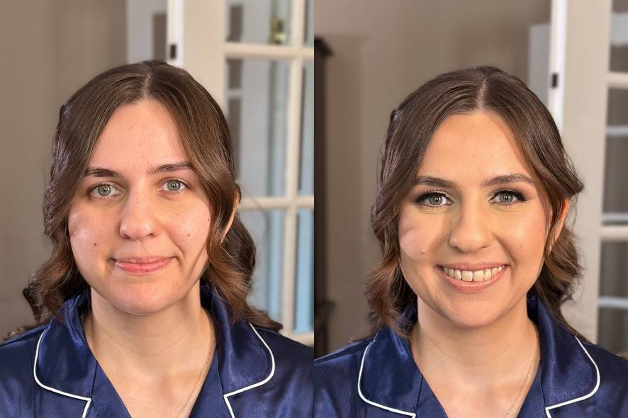 Before after makeup