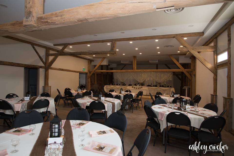 Inside Commons Barn