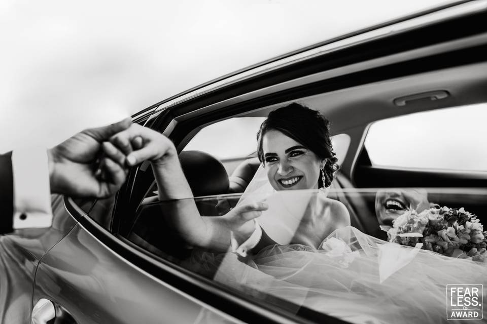 Smiling bride