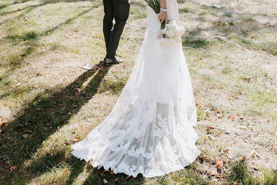 A stroll after the ceremony