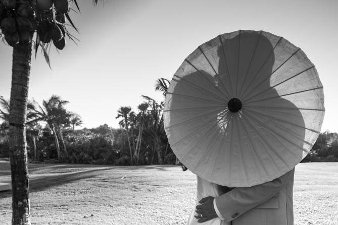 Silhouette wedding