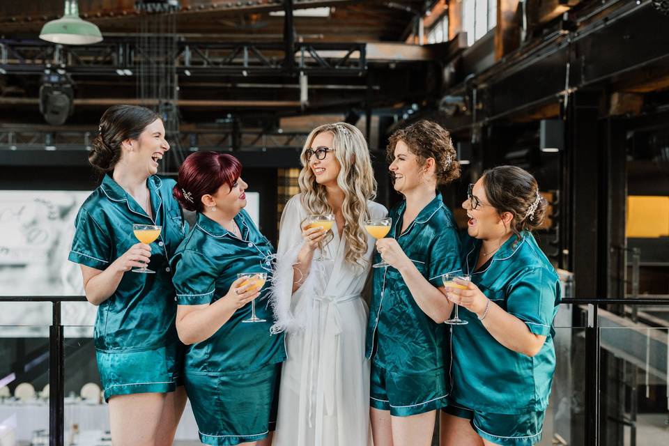 Cheers to the bride
