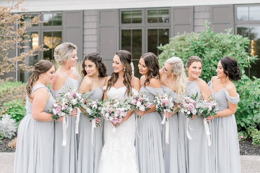 Bride and her twin sister