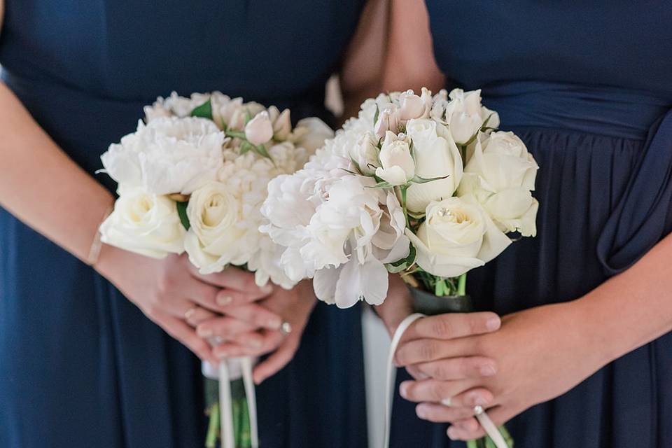 Bridesmaids' bouquets