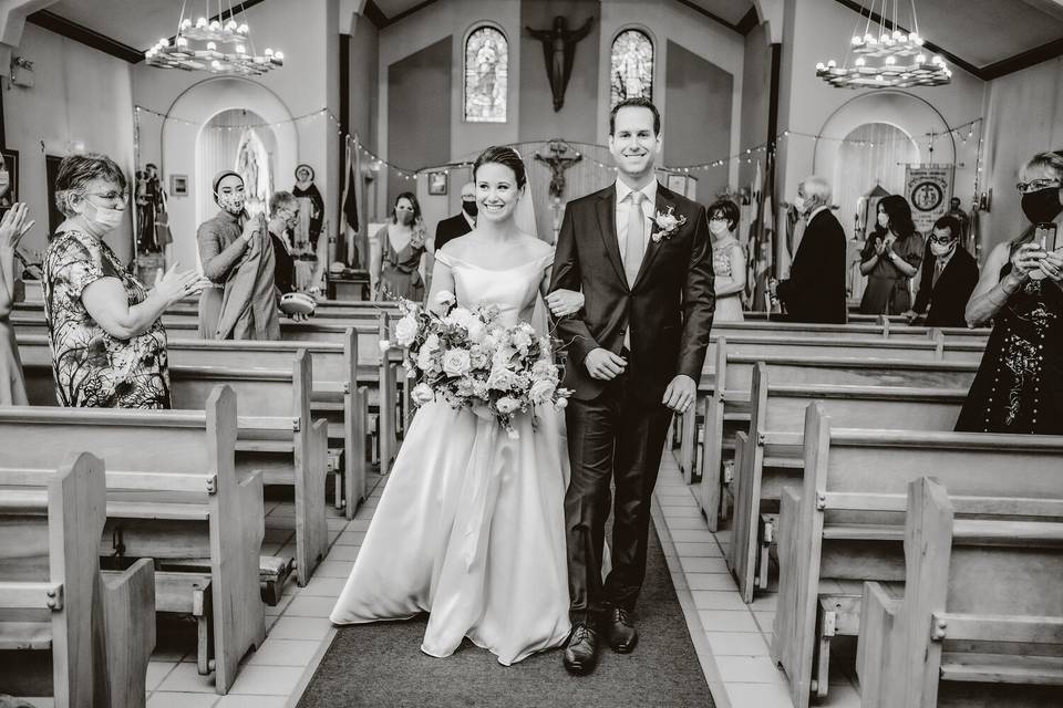 Church ceremony during Covid