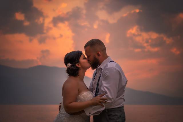 Sunset kiss.