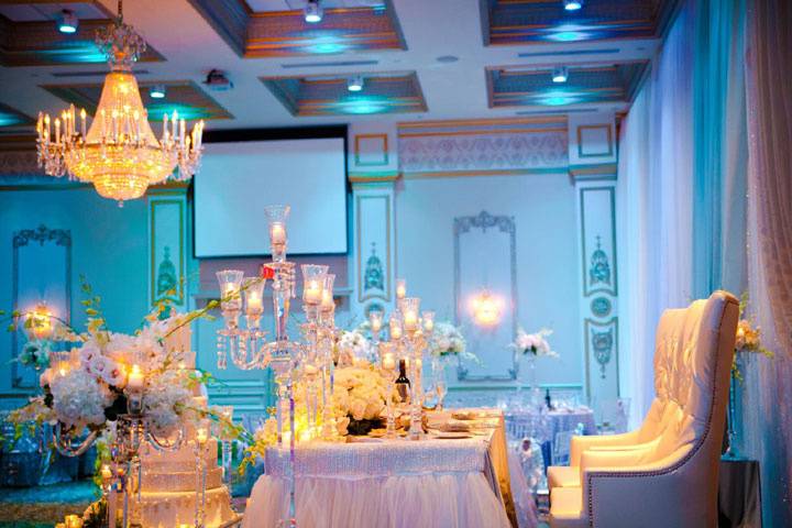 Hues of blue wedding