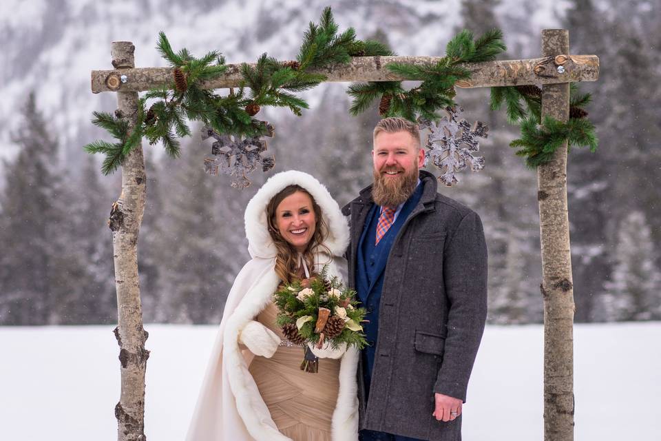 Winter wedding.