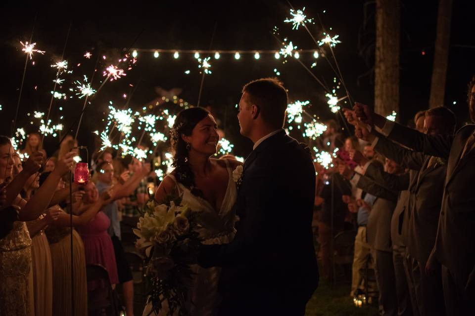 Nighttime ceremony.