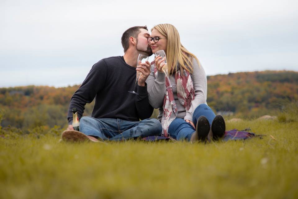 Engagement photo up north