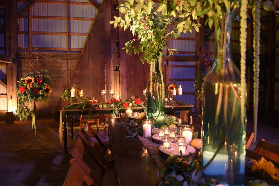 Rustic romantic affair