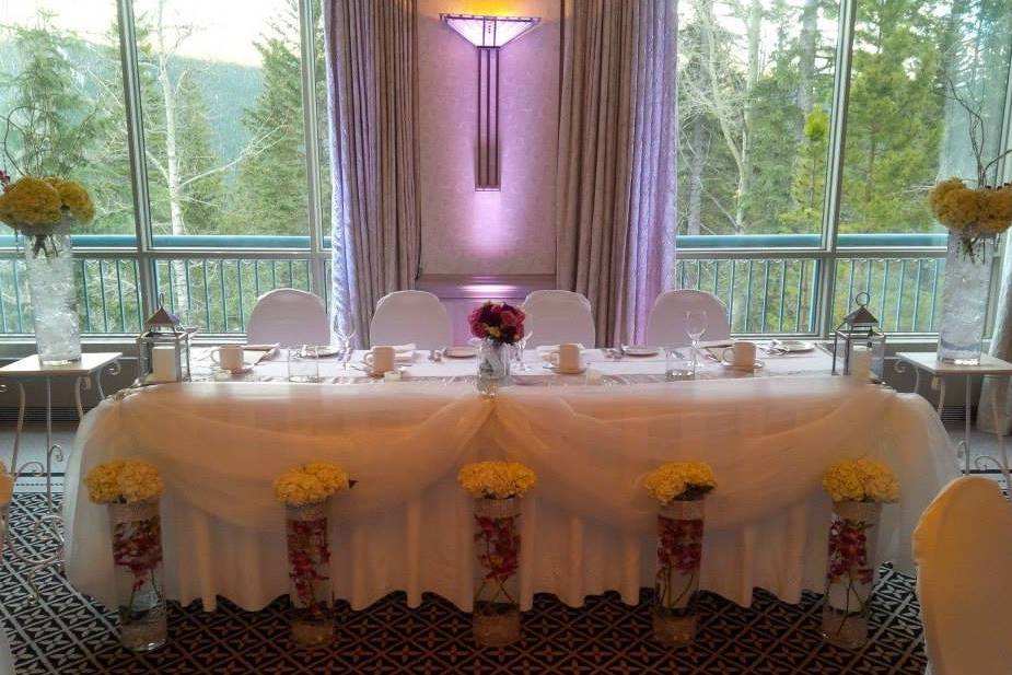 Head Table at Rimrock Resort