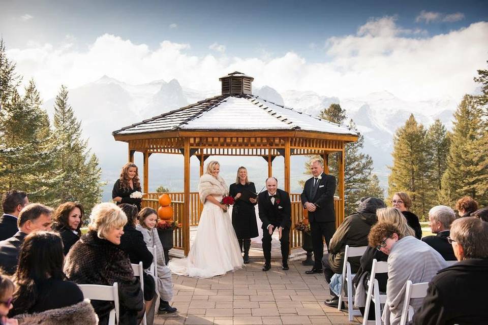 Silvertip wedding in October