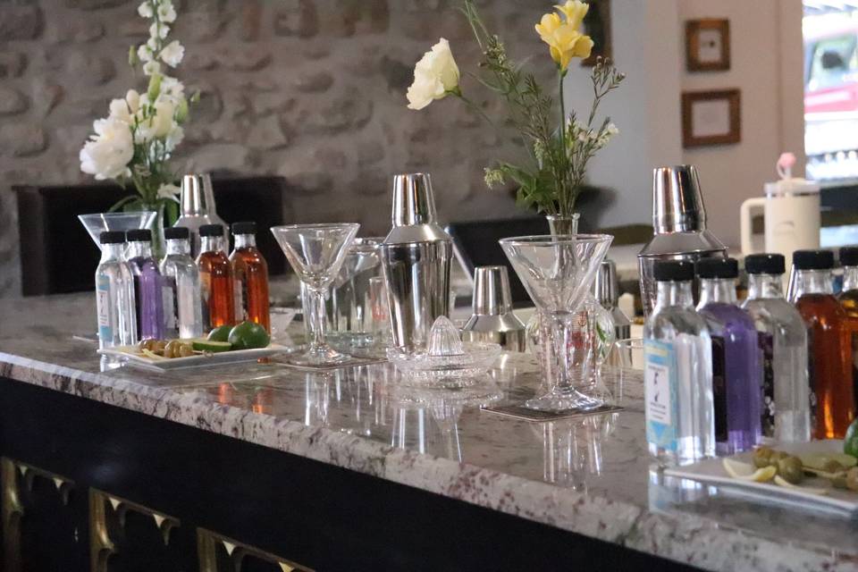 Cocktail Class Set Up