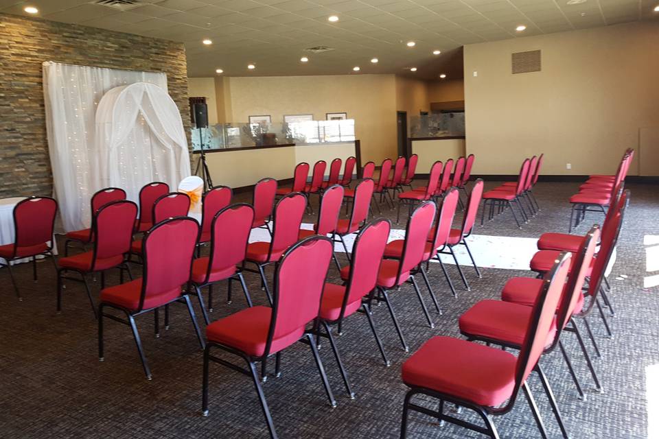 Ceremony Setup, Reception Area