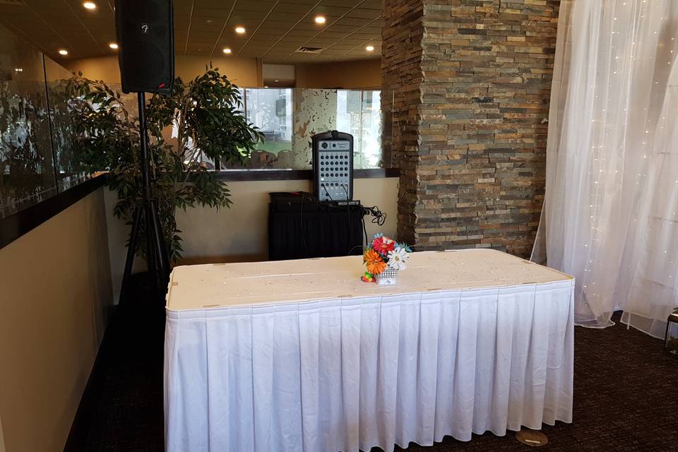 Ceremony Setup, Reception Area
