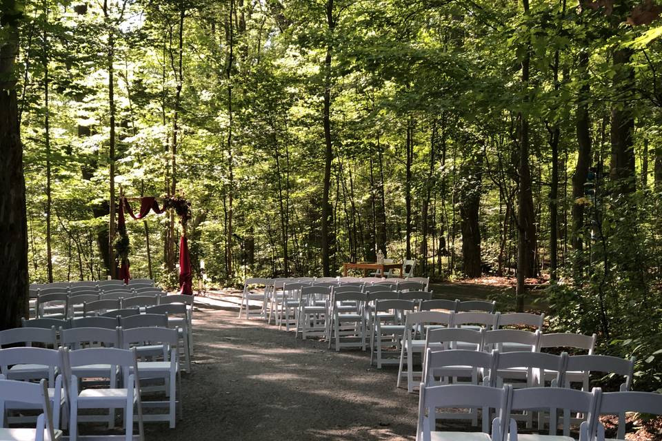 Lovely outdoor wedding
