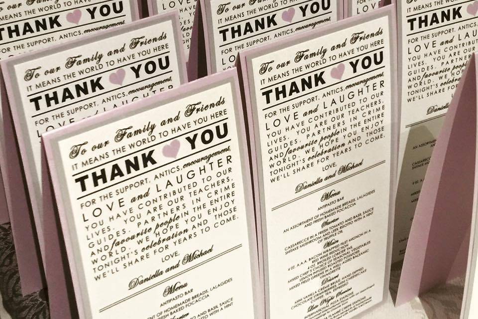 Thank you cards