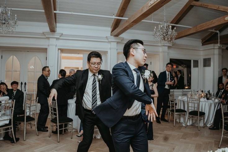 Father/son dance off