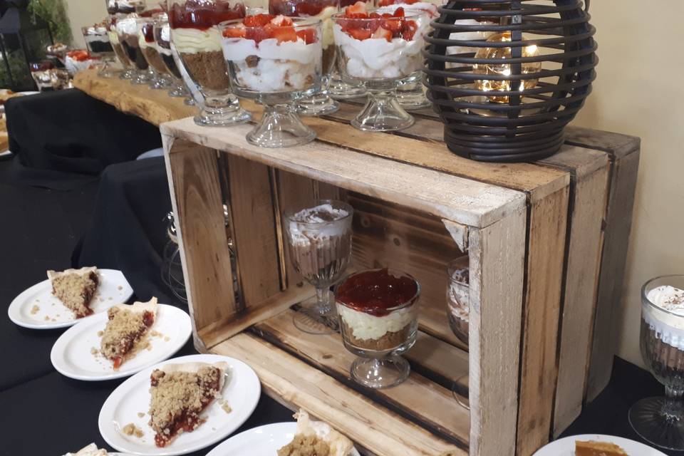 Dessert - plated pies