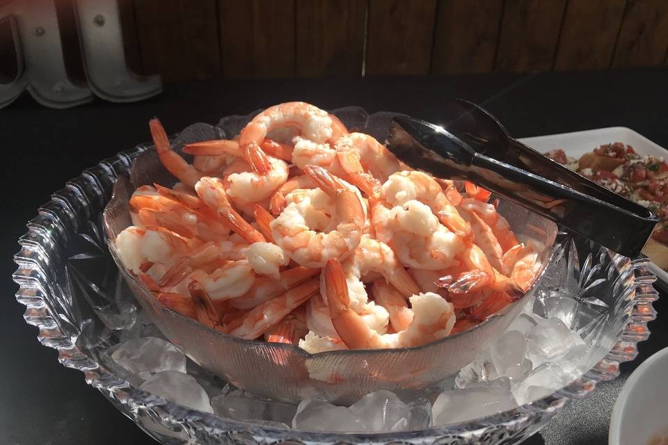 Shrimp on ice