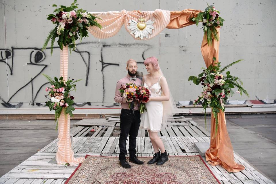 Altar setup