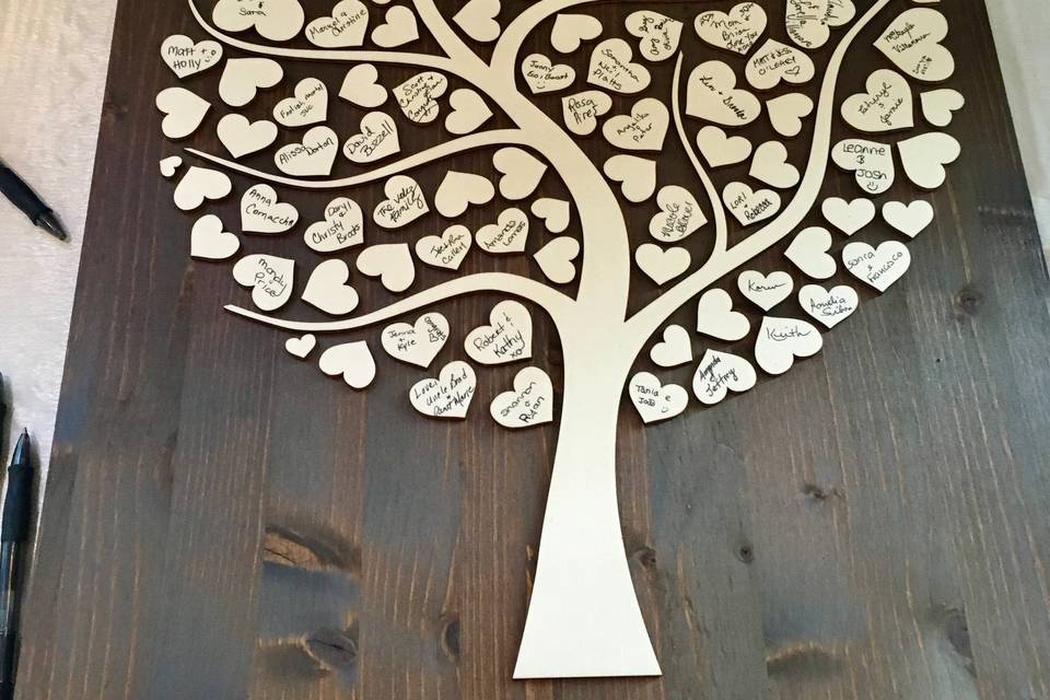 Tree Wedding Guest Book