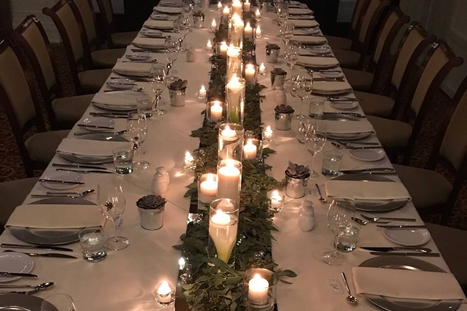 Intimate Wedding Reception