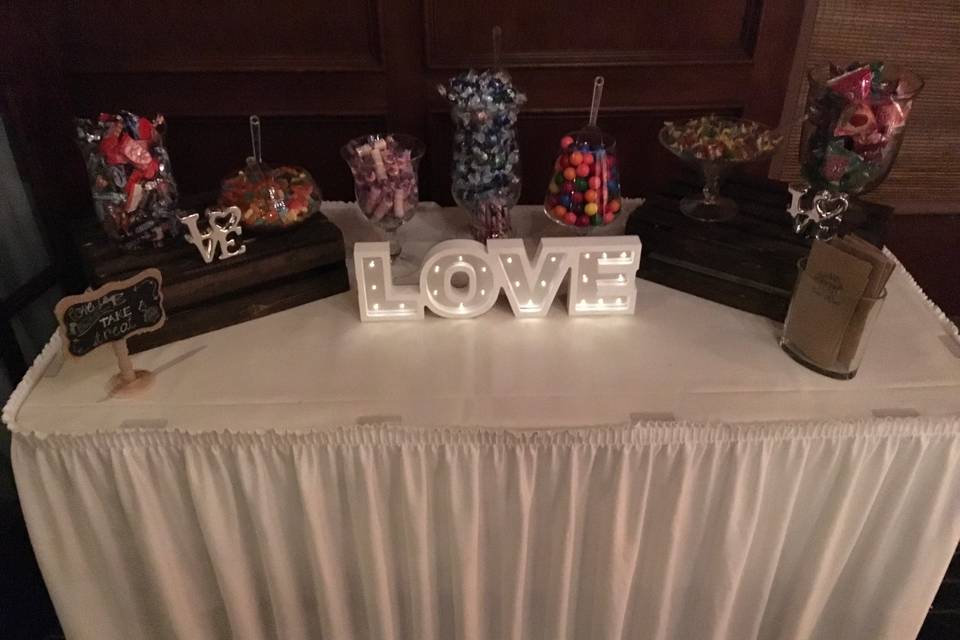 Wedding Candy Table