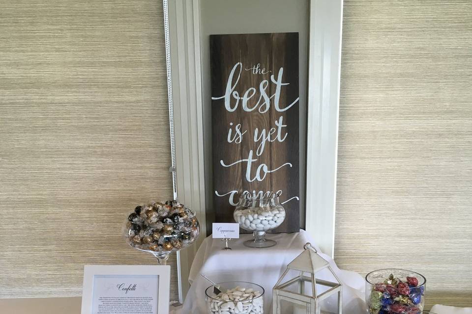 Confetti Wedding Candy Station