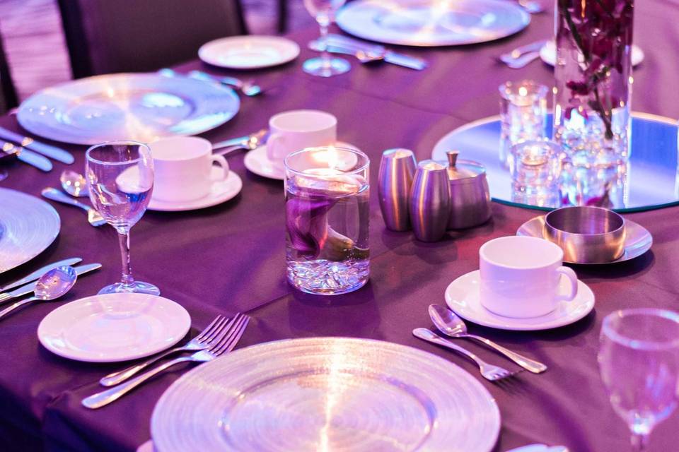 Floral Purple Centrepiece