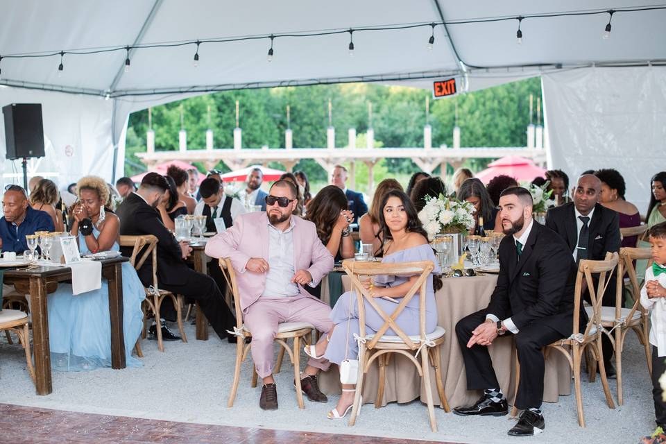 Tented Wedding Guest