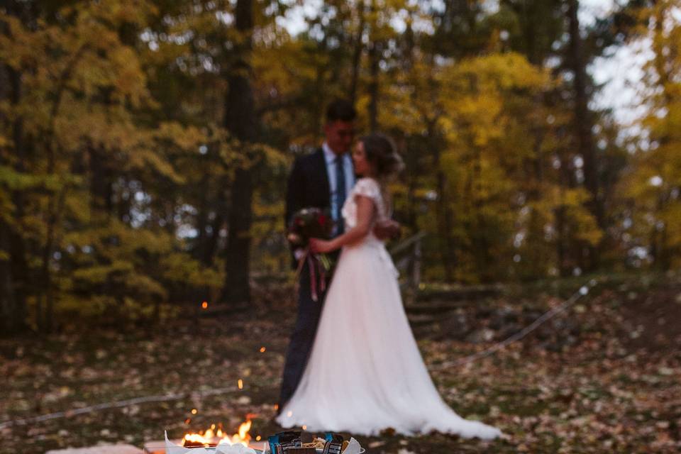 Muskoka Smores Wedding Station